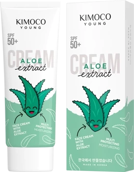 Krem do twarzy Aloe extract, SPF50,  Kimoco Young, 70 g