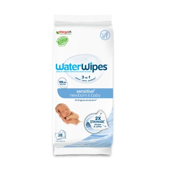 Chusteczki nawilżane dla dzieci i niemowląt Bio, WaterWipes, 28 szt.