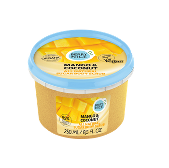 Cukrowy Scrub do Ciała Mango & Kokos, Berry Nice, 250 ml
