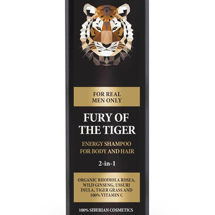 Szampon 2 w 1 do Włosów i Ciała "Energia Tygrysa", Natura Siberica men, 250ml