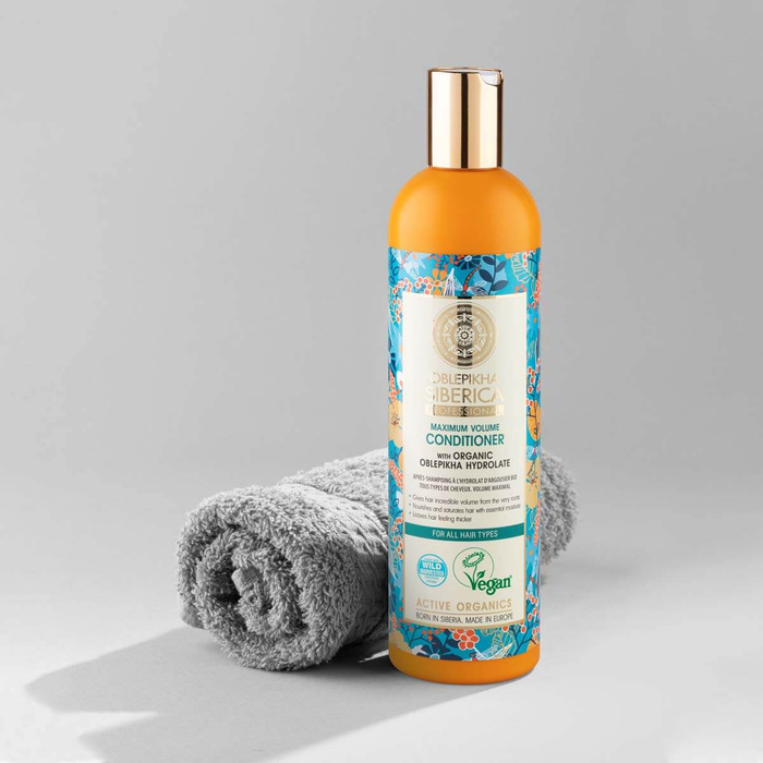 Odżywka Rokitnikowa Maksymalna Objętość Do Każdego Rodzaju Włosów, Oblepikha Professional, Natura Siberica, 400ml