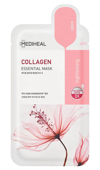 Maska w płachcie Collagen Essential, bambusowa liftingująca, Mediheal, 24 ml