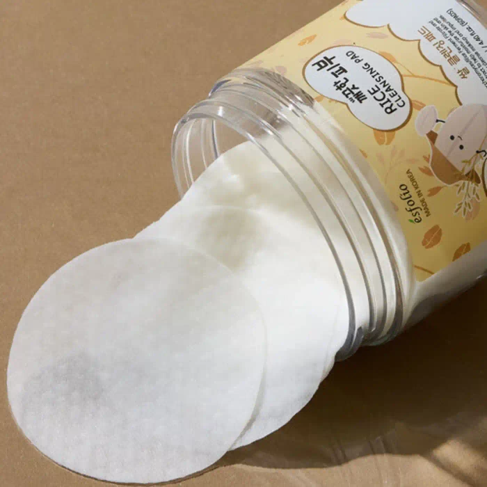 Płatki do demakijażu z ekstraktem z ryżu oczyszczające, Esfolio, 60 szt