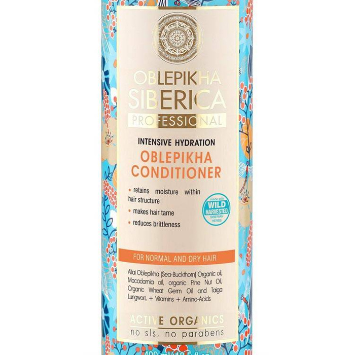 Odżywka Rokitnikowa Intensywne Nawilżenie Do Włosów Suchych i Normalnych, Natura Siberica, 400 ml