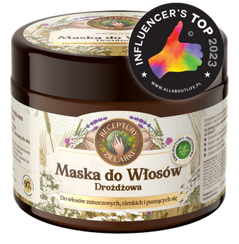 Drożdżowa maska do włosów, Receptury Zielarki, 300 ml