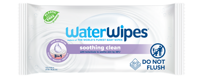 Chusteczki nawilżane dla dzieci z lawendą, Water Wipes, 60 szt.