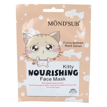Maska w płachcie nawilżająco - odżywcza Kot, Mond'Sub, 24 ml