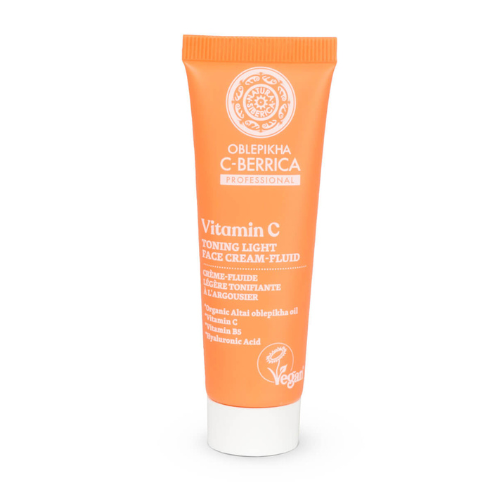 Zestaw do pielęgnacji twarzy z rokitnikiem ałtajskim Oblepikha C-berrica, Natura Siberica, 75ml + 30ml + 30ml