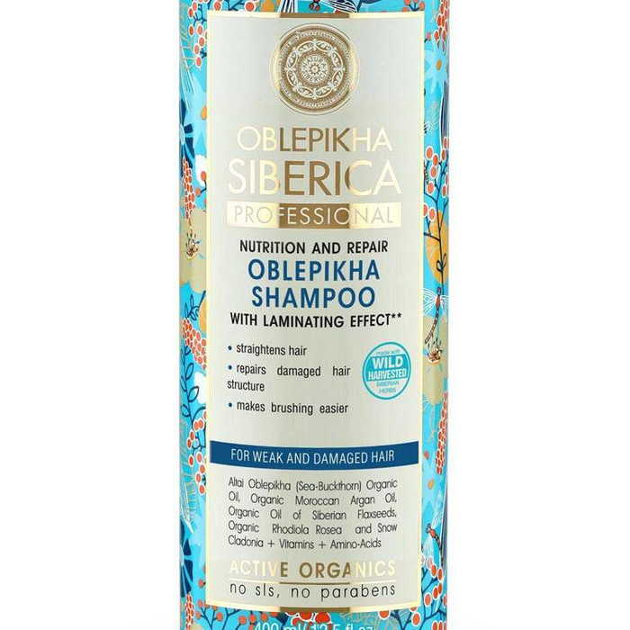 Szampon Rokitnikowy z Efektem Laminowania, Natura Siberica, 400 ml