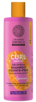 Szampon do włosów kręconych Bez siarczanów, Oblepikha O, Natura Siberica, 400 ml