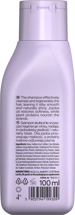Mini Szampon do włosów wygładzający, Glossy Hair, Neboa, 100 ml