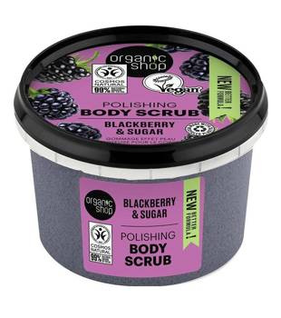 Cukrowy peeling do ciała, Jeżyny & Cukier,  Organic Shop,  250 ml