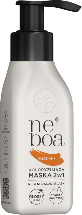 Maska koloryzująca 2w1 miedziany, Neboa, 100 ml