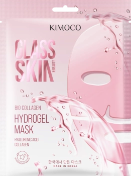 Maska hydrożelowa rozświetlająco-nawilżająca, Glass Skin, Kimoco, 32 g