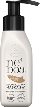 Maska koloryzująca 2w1 karmelowy brąz, Neboa, 100 ml