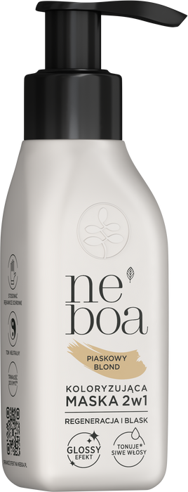 Maska koloryzująca 2w1 piaskowy blond, Neboa, 100 ml