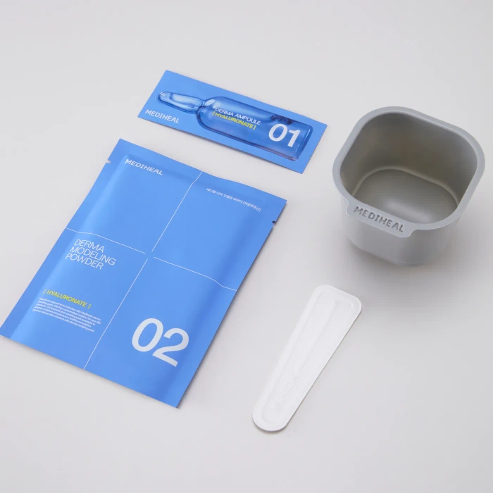 Maska algowa do twarzy z serum, nawilżająca, Derma Modeling HYALURONATE, Mediheal, 28 g + 2 ml