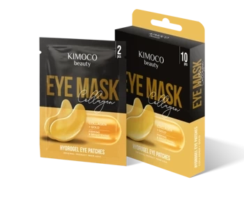 Hydrożelowe złote płatki pod oczy ujędrniająco-roświetlające, Kimoco Beauty, 10szt.