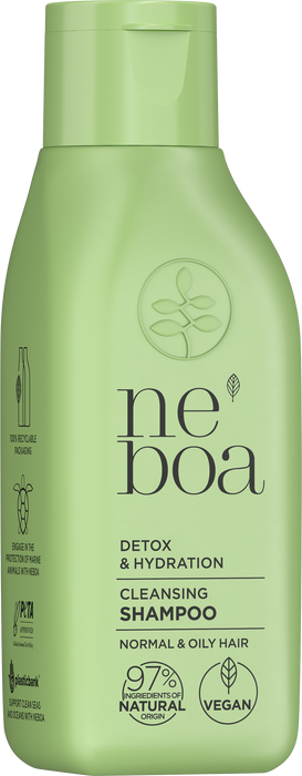 Mini Szampon do włosów oczyszczający, Detox & Hydration, Neboa, 100 ml