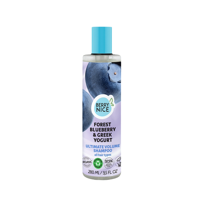 Szampon zwiększający objętość Jagoda leśna & Jogurt grecki, Berry Nice, 280 ml