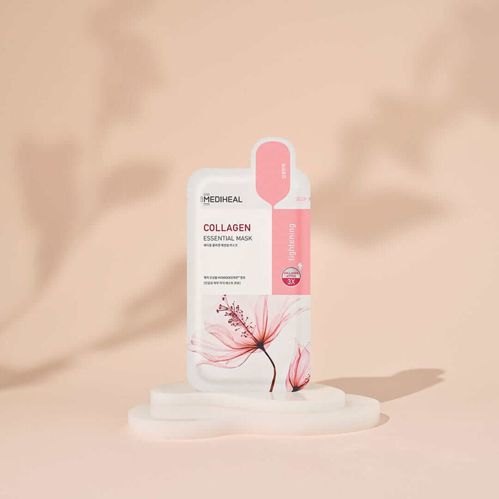 Maska w płachcie Collagen Essential, bambusowa liftingująca, Mediheal, 24 ml