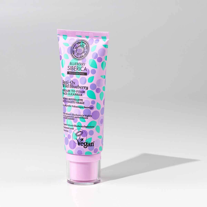 Kremowa Pianka Oczyszczająca do Twarzy, Blueberry Siberica, Natura Siberica, 100 ml
