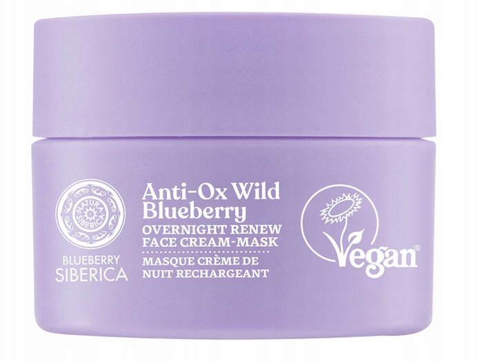 Odmładzający krem-maska do twarzy, Blueberry Siberica, 50 ml
