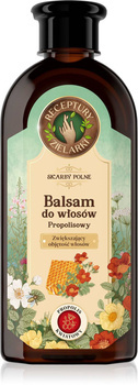Propolisowy balsam do włosów zwiększający objętość propolis kwiatowy, Receptury Zielarki, 350 ml