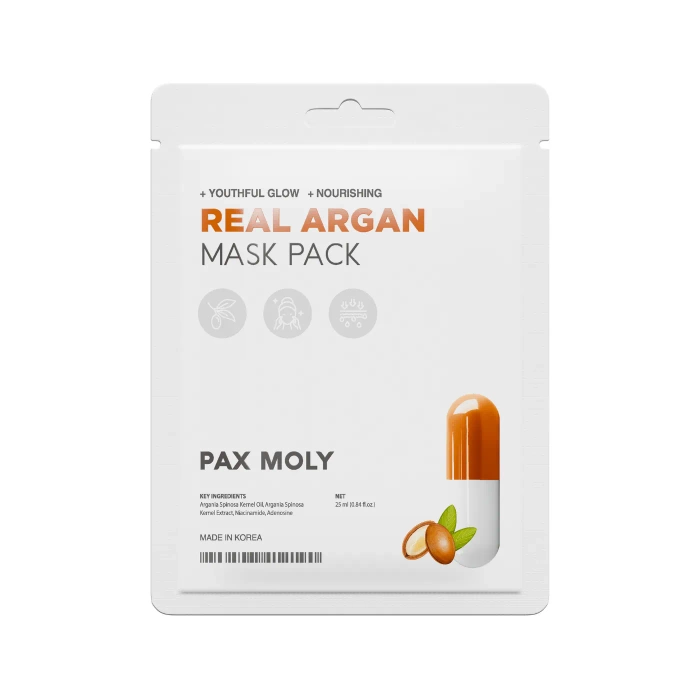 Maska w płachcie z olejem arganowym odżywczo-ujędrniająca, Pax Moly, 25 ml
