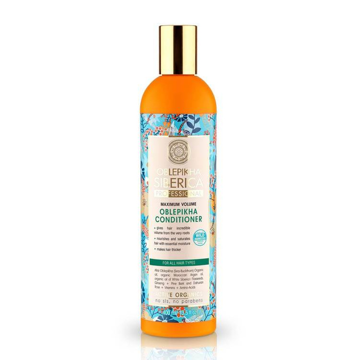 Odżywka Rokitnikowa Maksymalna Objętość Do Każdego Rodzaju Włosów, Oblepikha Professional, Natura Siberica, 400ml