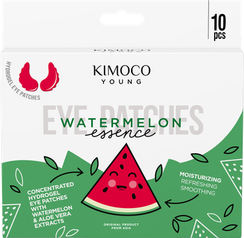Płatki pod oczy z ekstraktami z arbuza i aloesu nawilżająco-odświeżające, Kimoco Young, 8 g x 5 par