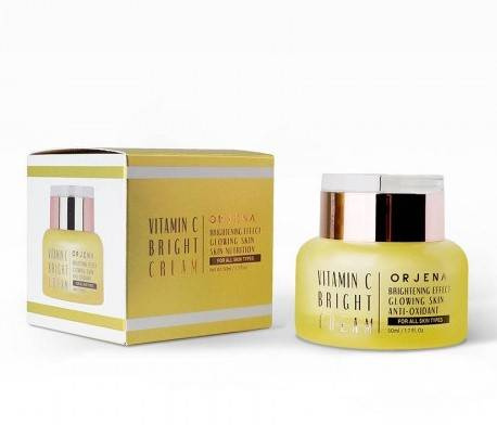 Rozświetlający krem do twarzy z witaminą C, Orjena, 50 ml