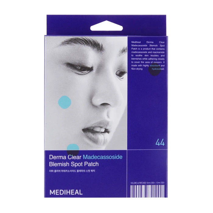 Punktowe plasterki na wypryski, Derma Clear MADECASSOSIDE, Mediheal, 44 szt.