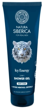 Żel pod prysznic 2w1 Ice Energy Do ciała i włosów, Men Arctic Wild, Natura Siberica, 200 ml