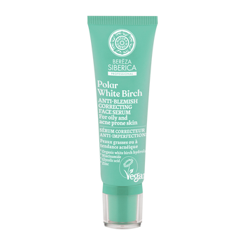 Serum dla Cery Tłustej Przeciw Niedoskonałościom z Hydrolatem z Białej Brzozy, Bereza Siberica, Natura Siberica, 30 ml