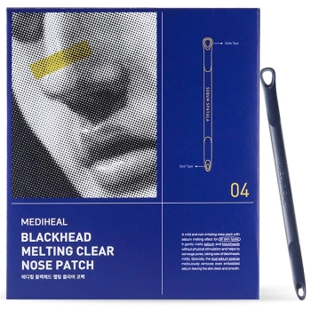 Zestaw do oczyszczania porów skóry nosa 3-etapowy, Mediheal, 4x3ml + 4x3ml