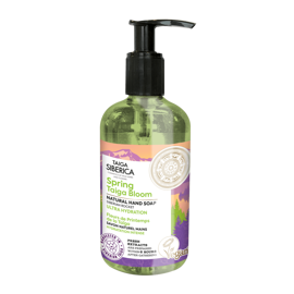 Wegańskie, intensywnie nawilżające mydło do rąk Wiosenne Kwiaty Tajgi, Taiga Siberica, Natura Siberica, 300 ml