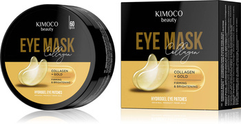 Płatki pod oczy Ujędrniająco – rozświetlające z kolagenem i złotem, Kimoco Beauty, 60 szt.
