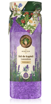 Sól do kąpieli relaksująca lawendowa, Receptury Zielarki, 700 g