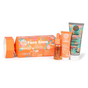 Zestaw do pielęgnacji twarzy z rokitnikiem ałtajskim Oblepikha C-berrica, Natura Siberica, 75ml + 30ml + 30ml