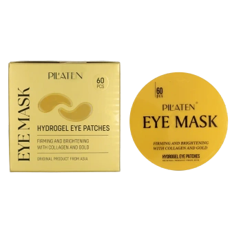 Hydrożelowe płatki pod oczy z kolagenem i złotem, Pilaten, 1,5 g x 60 szt.