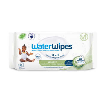 Chusteczki nawilżane dla dzieci teksturowane, Soapberry, WaterWipes, 60 szt.