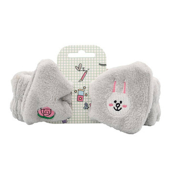 Opaska do włosów z kokardą, szara, Echolux