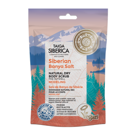 Modelujący suchy peeling do ciała z sosną syberyjską Taiga Siberica, 250 ml