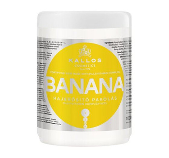 Maska do Włosów Bananowa, Kallos, 1000ml