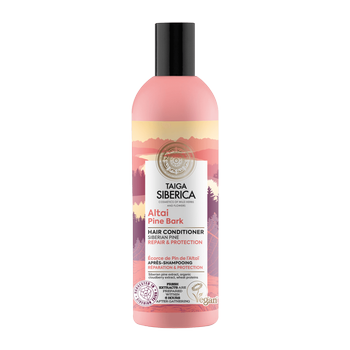 Wegańska odżywka do włosów z ałtajską sosną, Odbudowa i Ochrona, Natura Siberica, 270ml