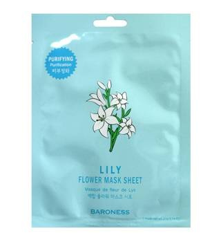 Maska w płachcie z ekstraktem z kwiatu lilii białej, Baroness 21g