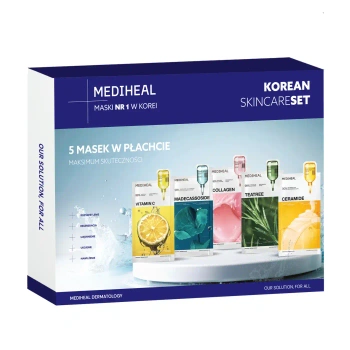 Zestaw 5 masek Essential, Mediheal, 5 x 24ml