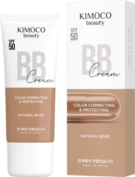 Krem do twarzy BB Natural Beige, naturalny beż SPF50, Kimoco Beauty,  40 ml