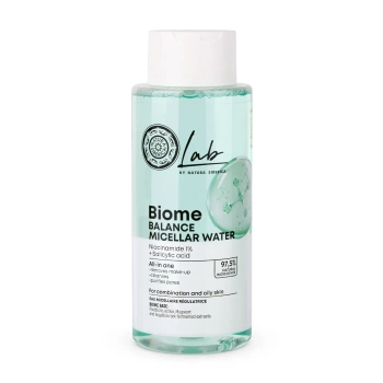 Woda micelarna Balance do cery tłustej i mieszanej, Lab Biome, Natura Siberica, 400 ml